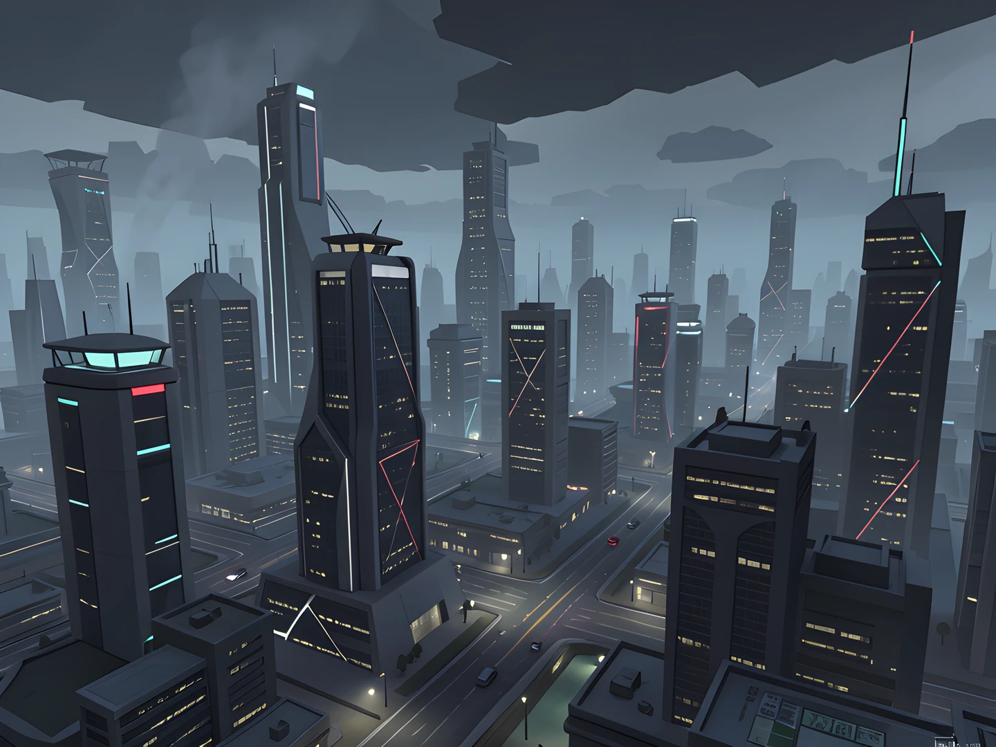 Neon Cityscape