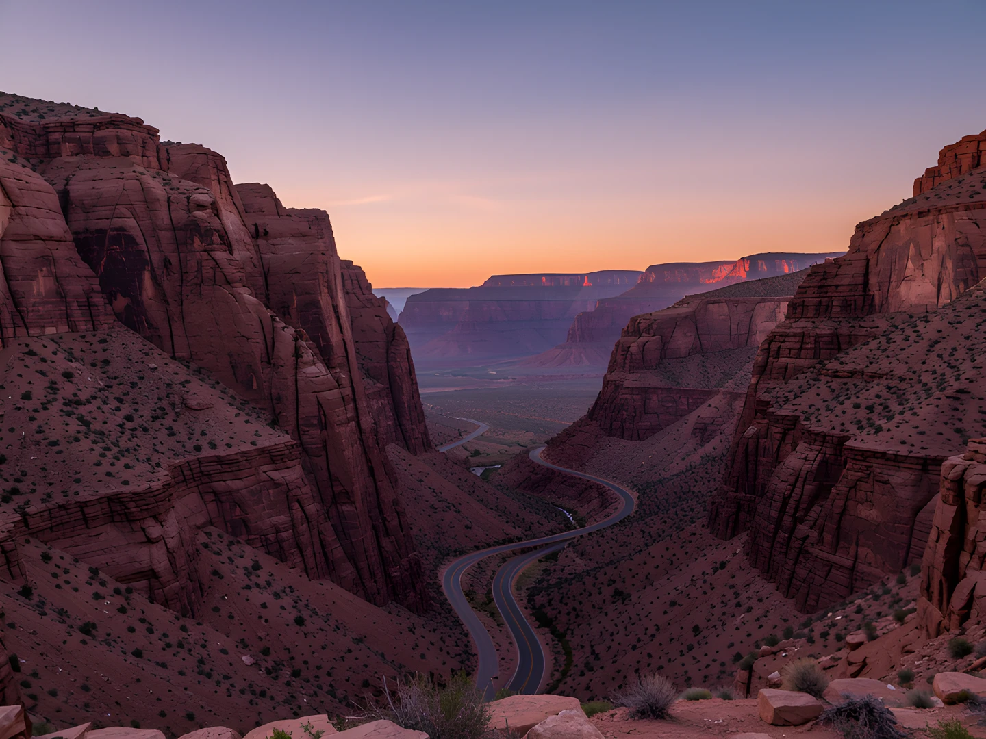 Desert Sunset Sky