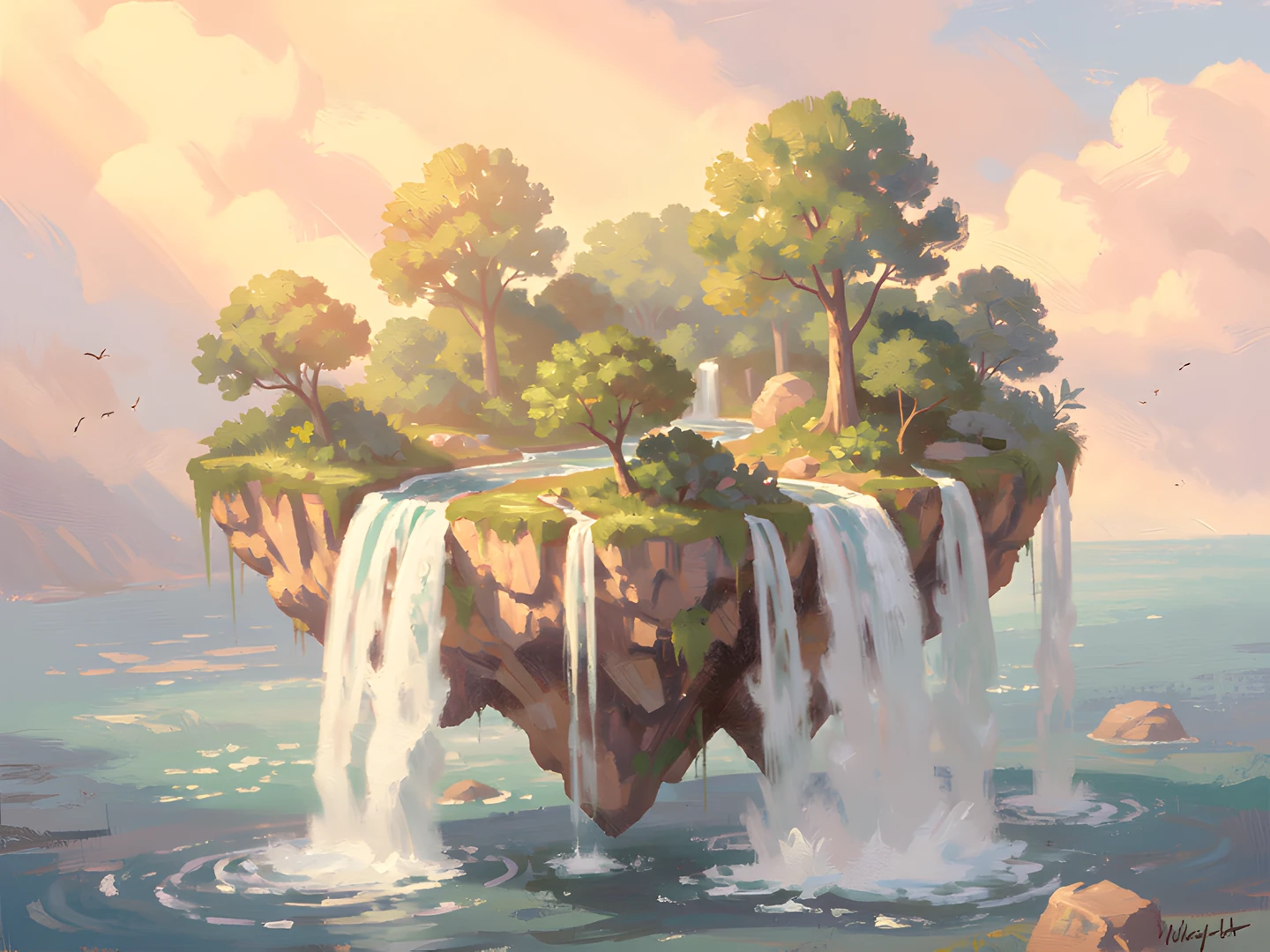 Impressionist Island Haze
