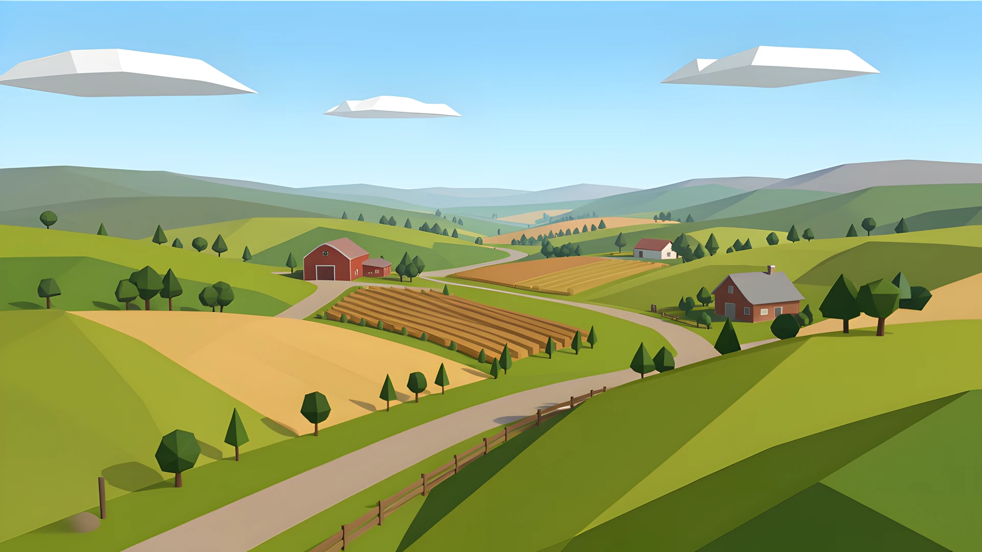 Rustic Farm Scene