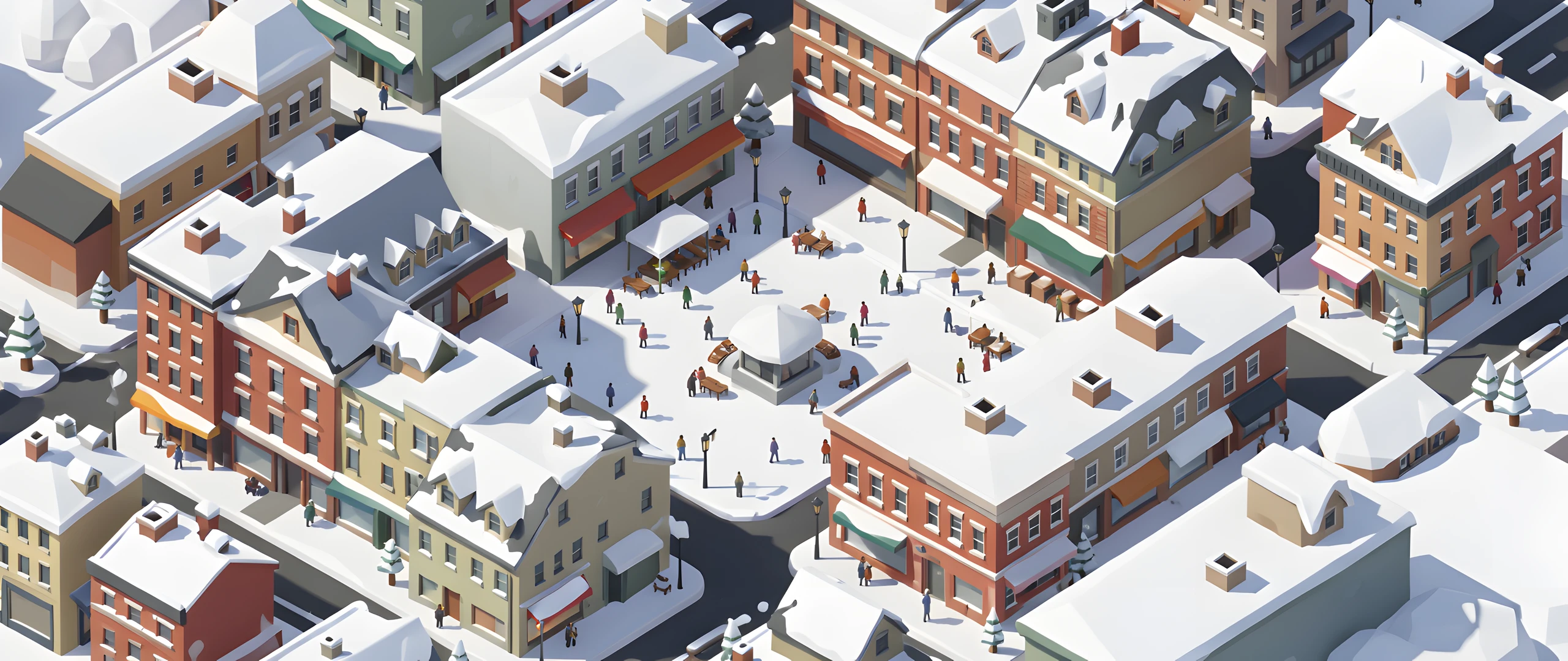 Isometric Snow Scene
