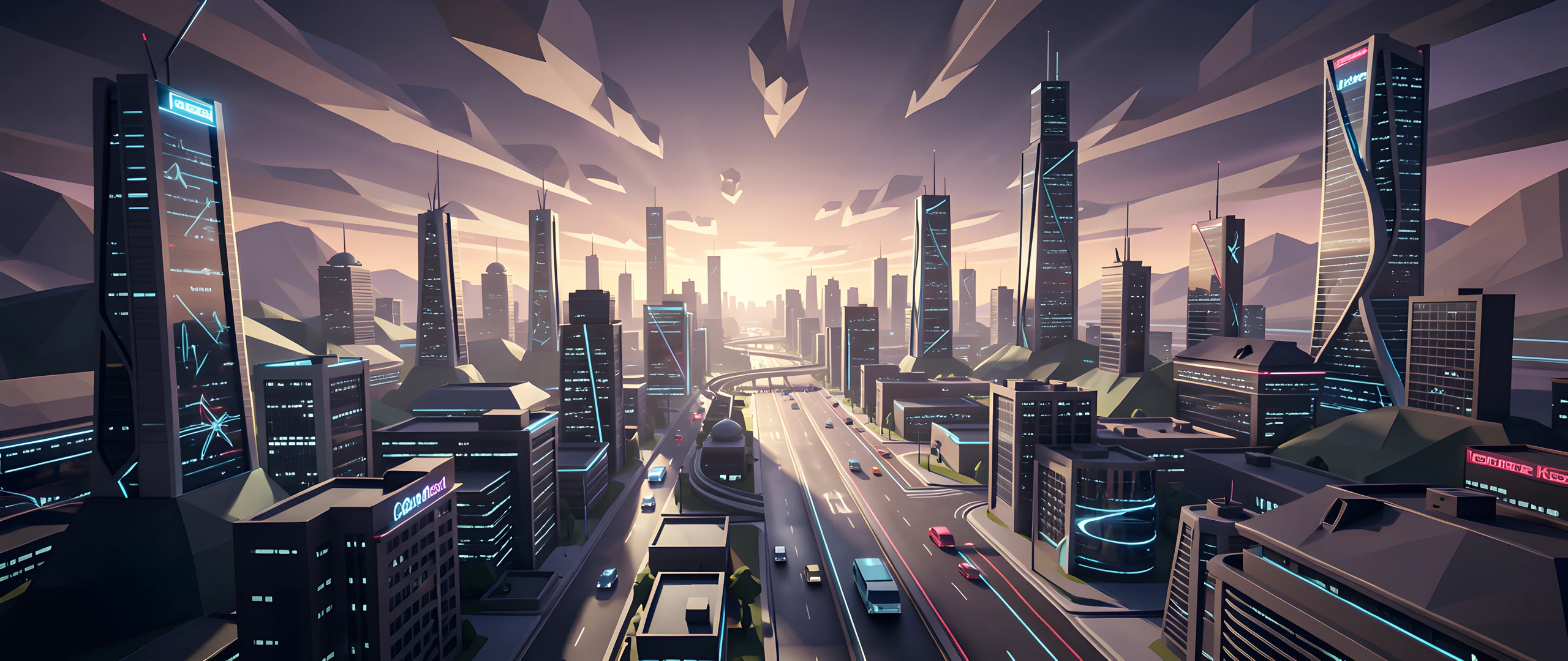 City Night Sky