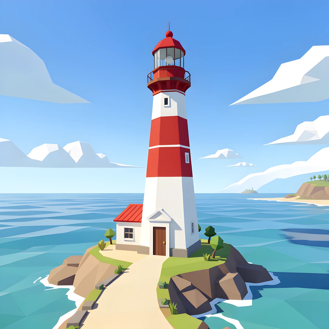 Coastal Lighthouse Scene