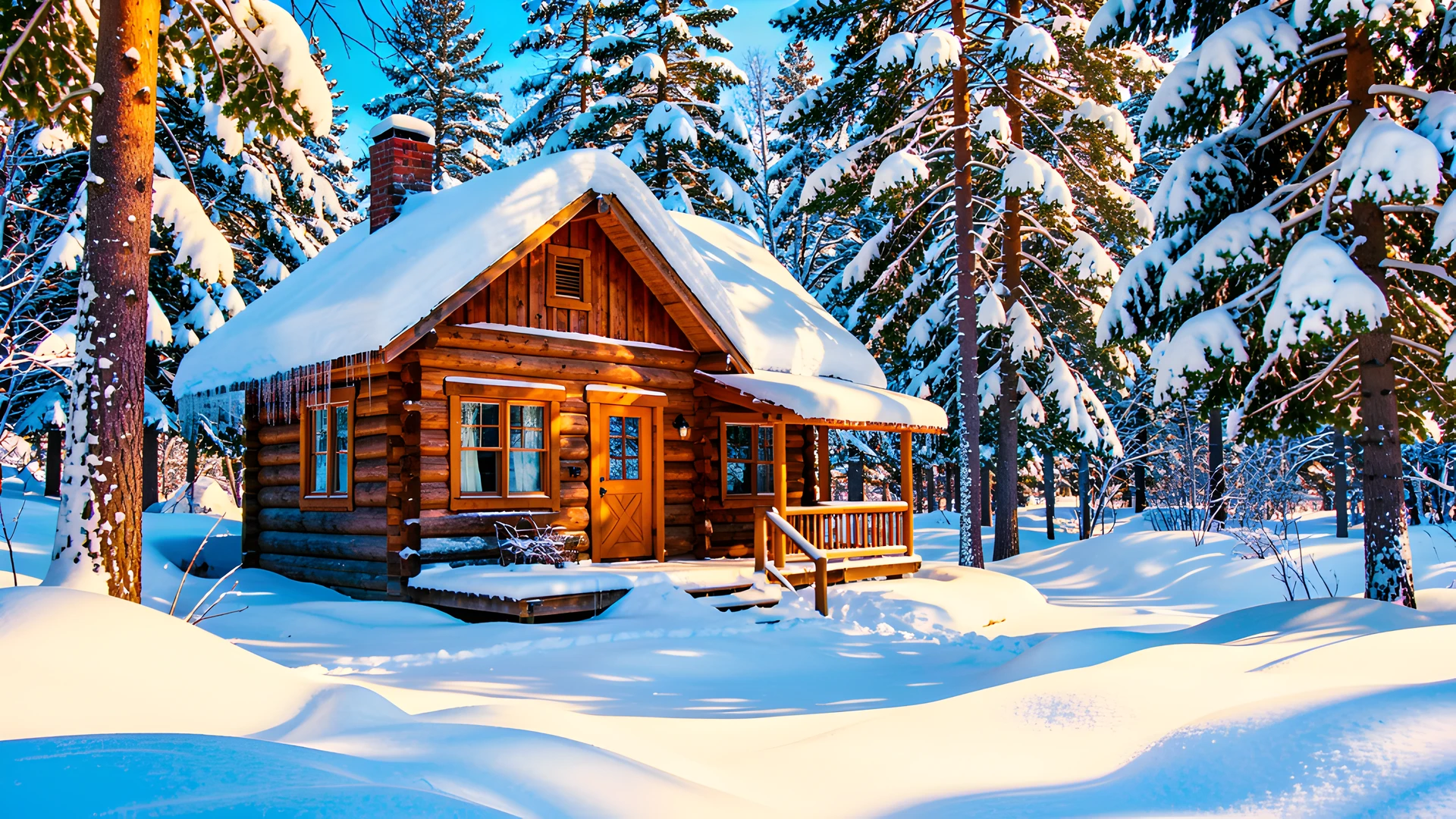 Mountain Village Snowy