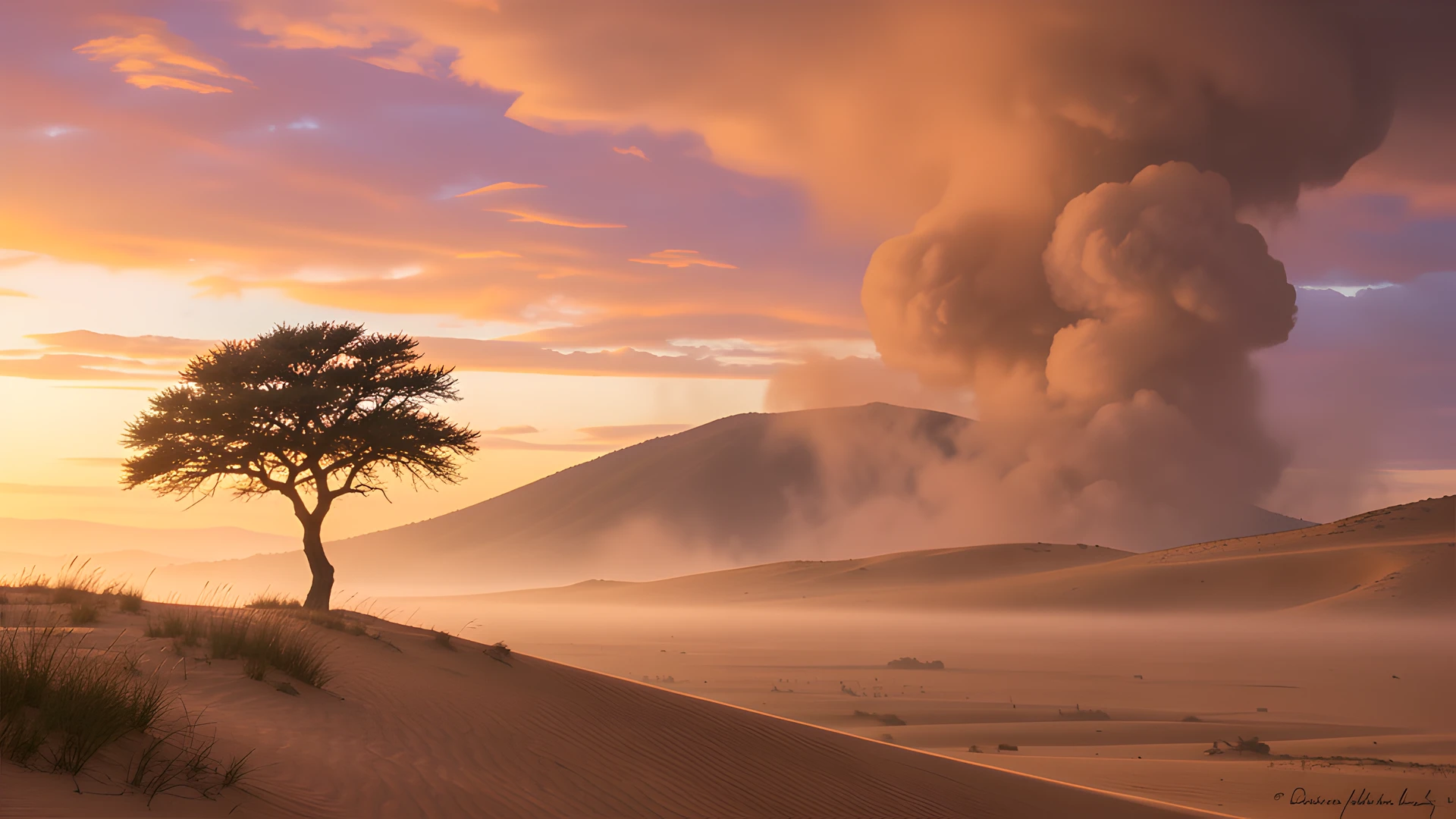 Misty Hill Landscape