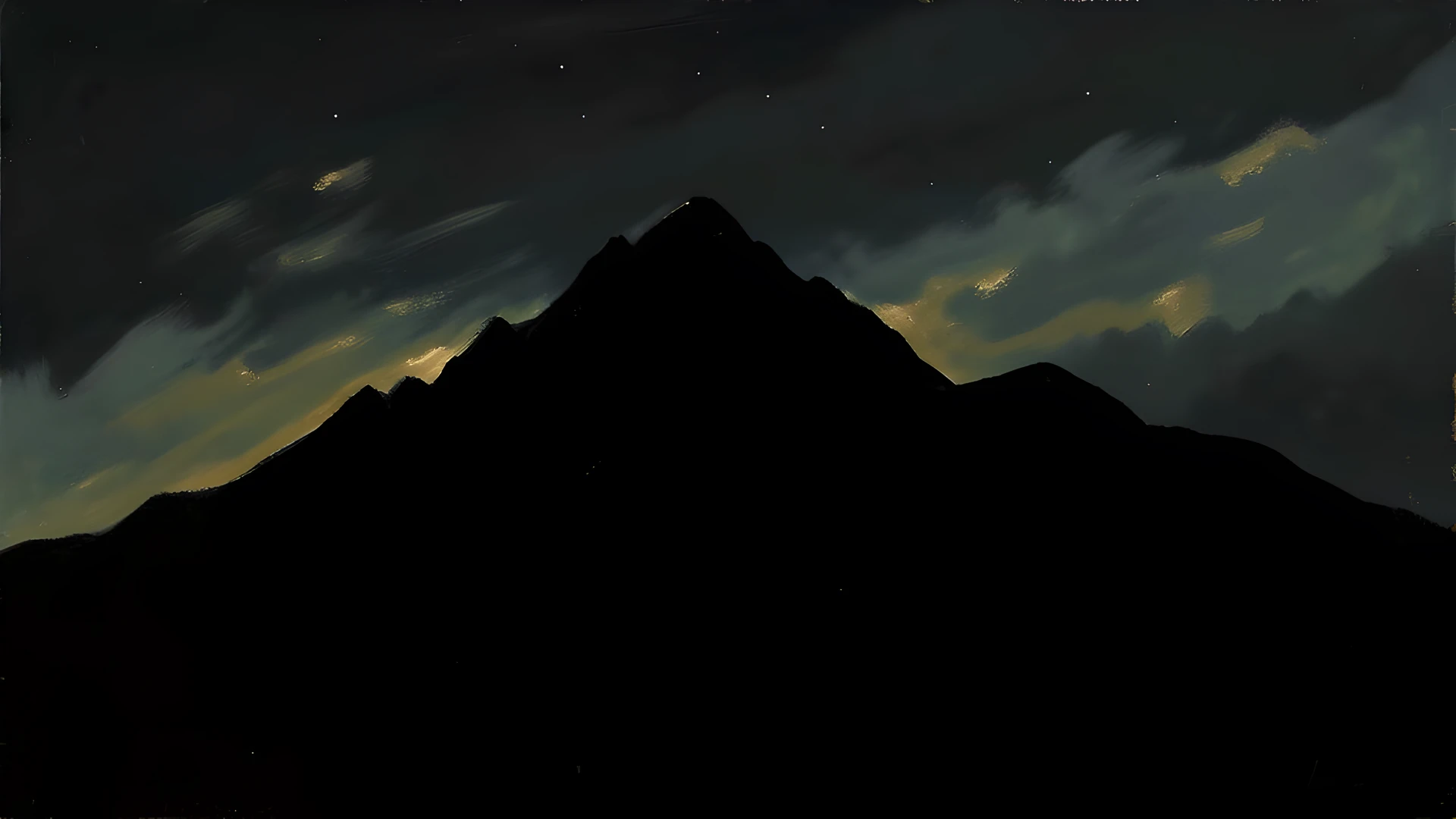 Mountain Night Shadows