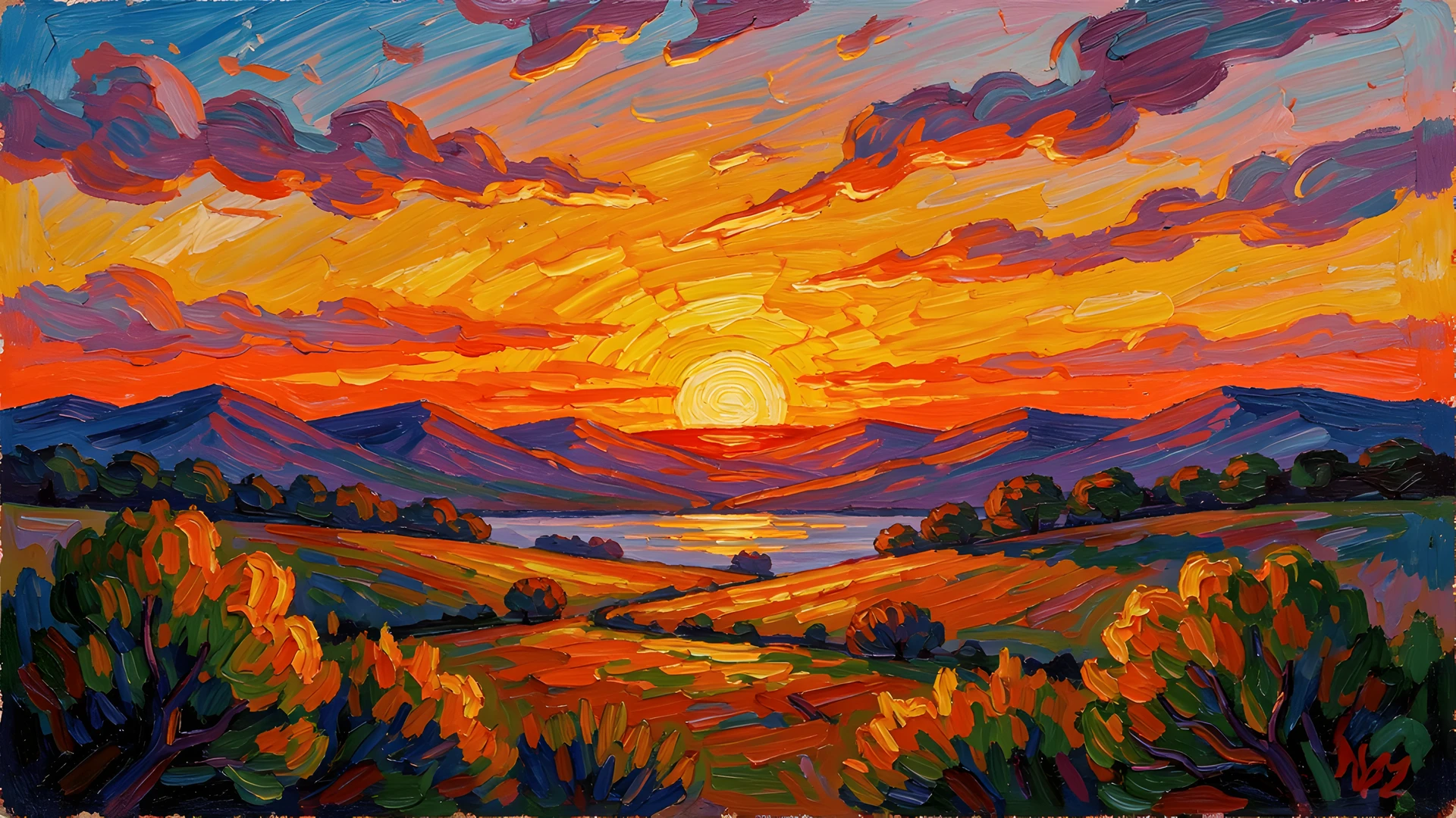 Impressionist Brushstrokes