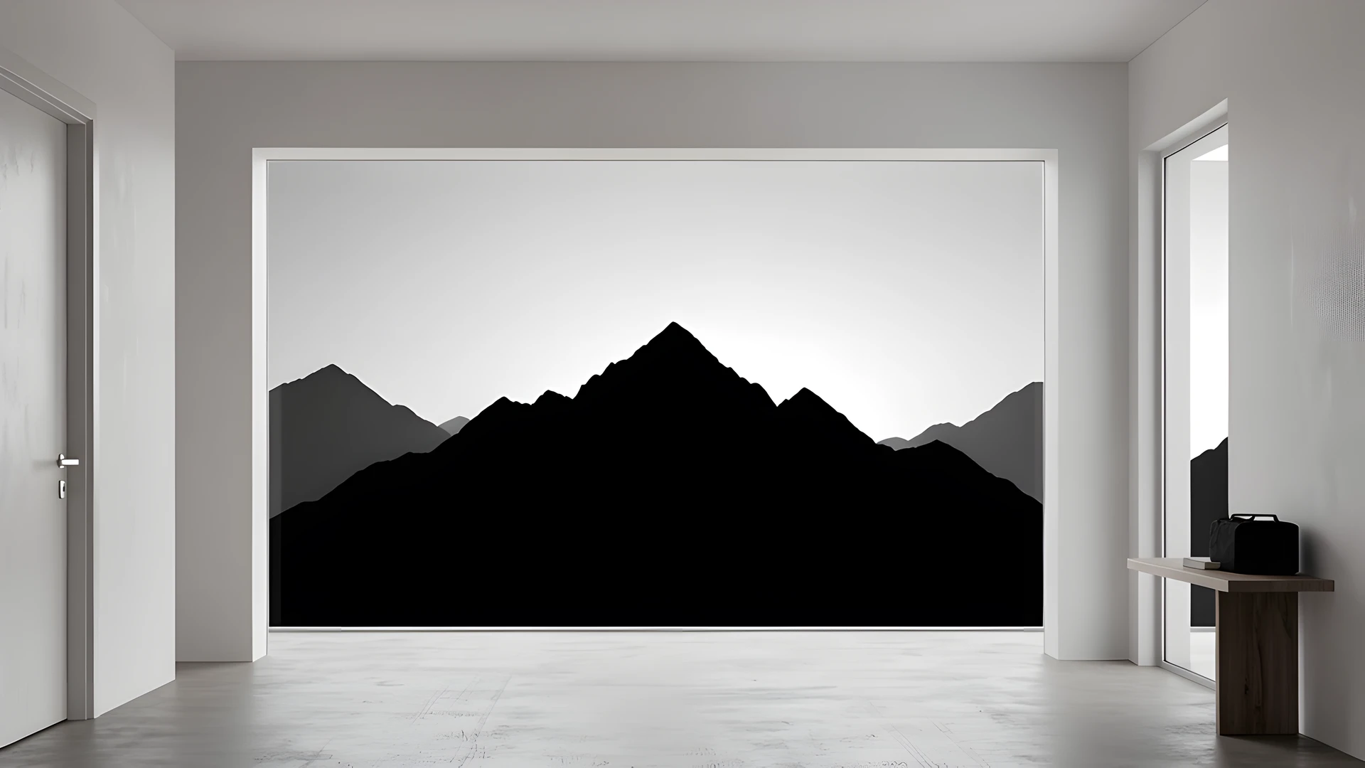 Mountain Shadow Wall