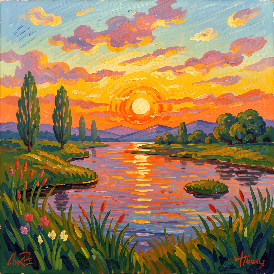 Impressionist Morning Glow