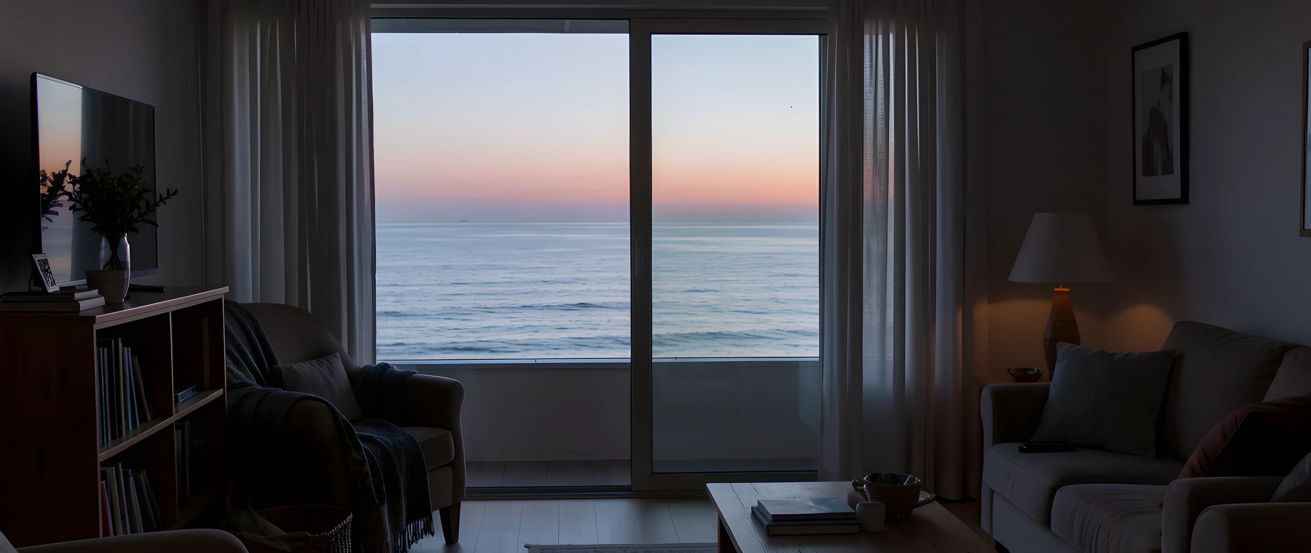 Peaceful Beach Scene