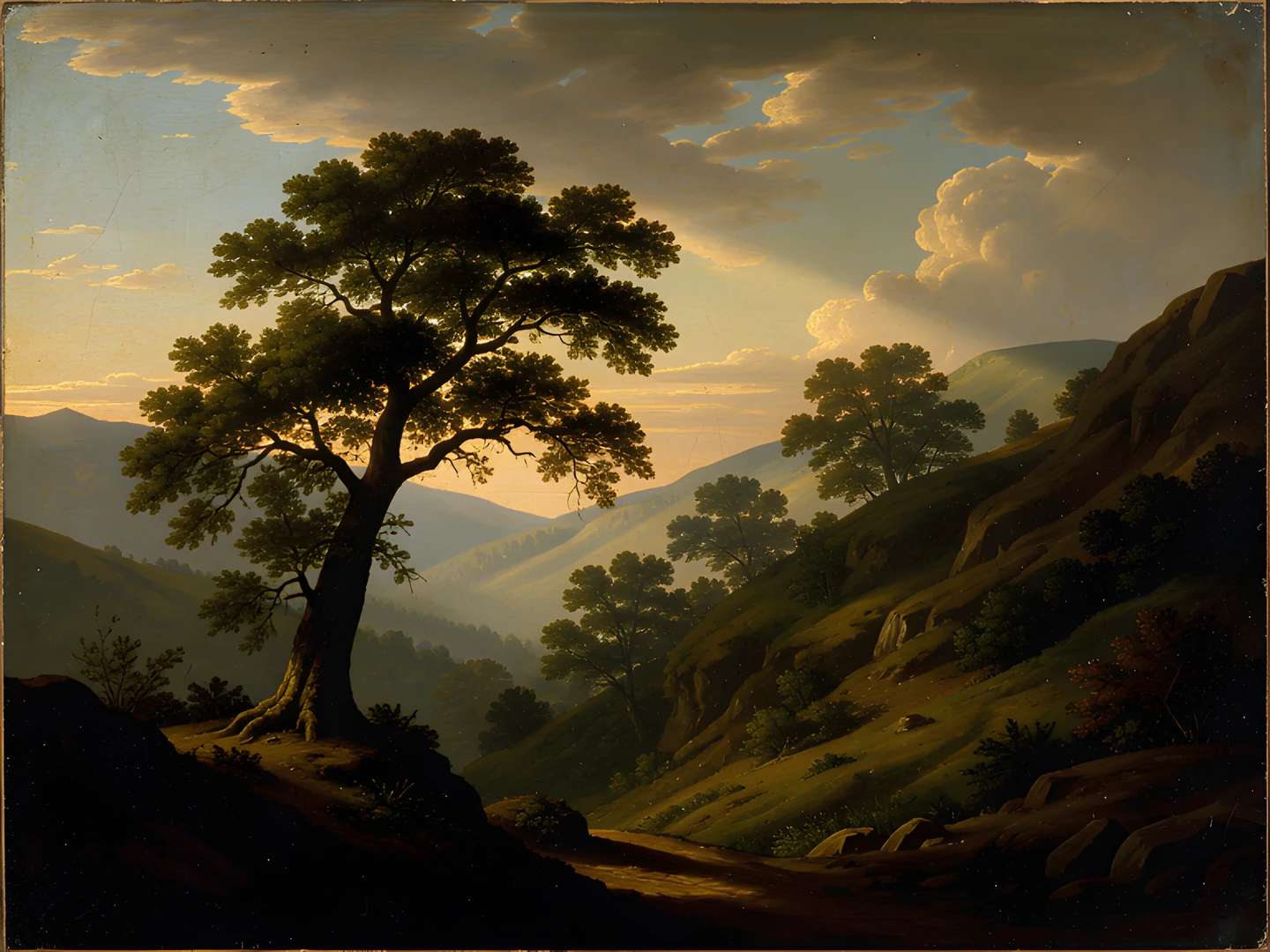 Golden Sunset Hill