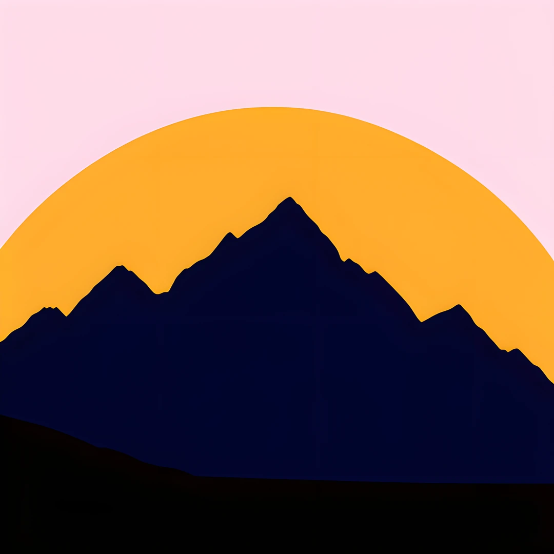 Mountain Sunset Glow