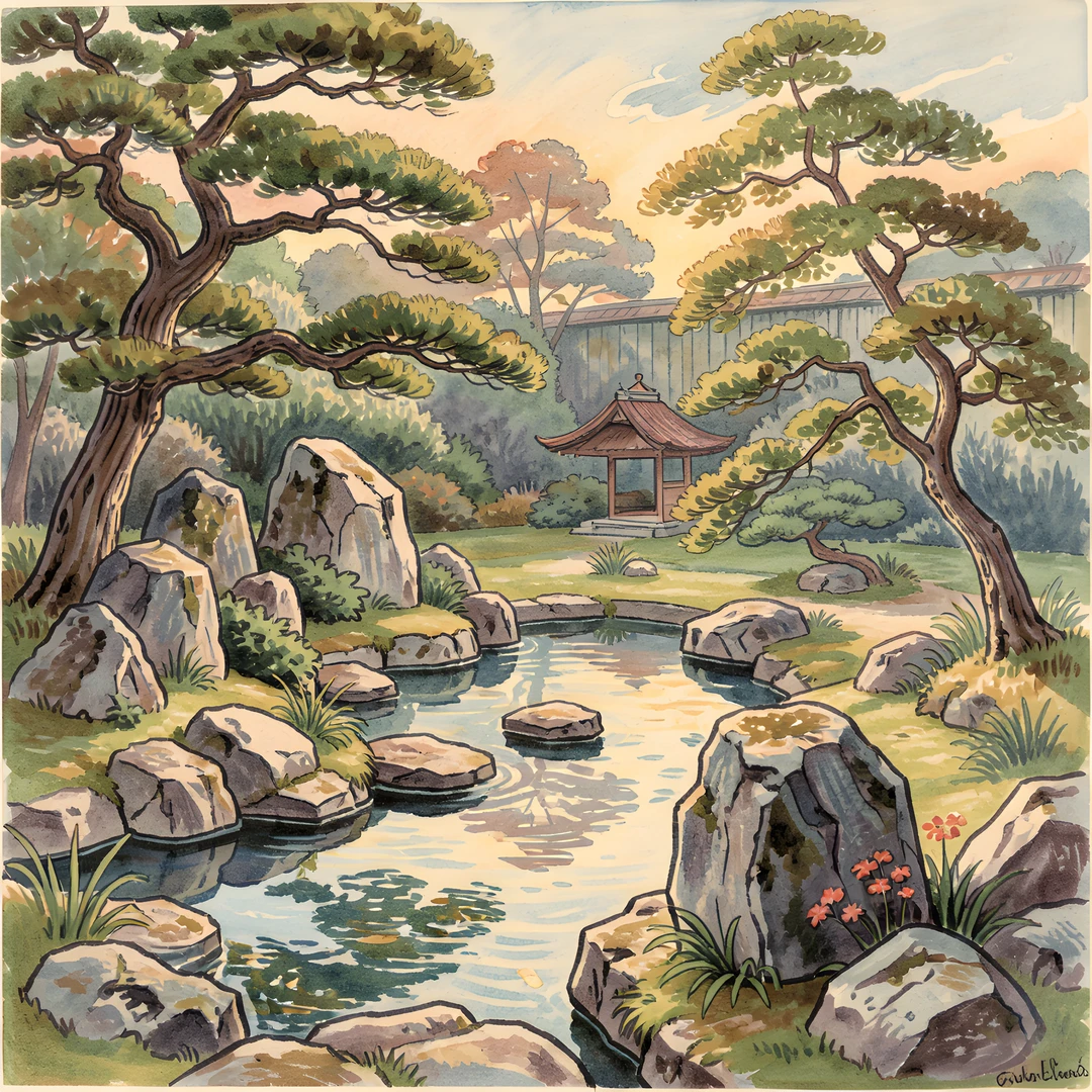 Zen Garden Scene