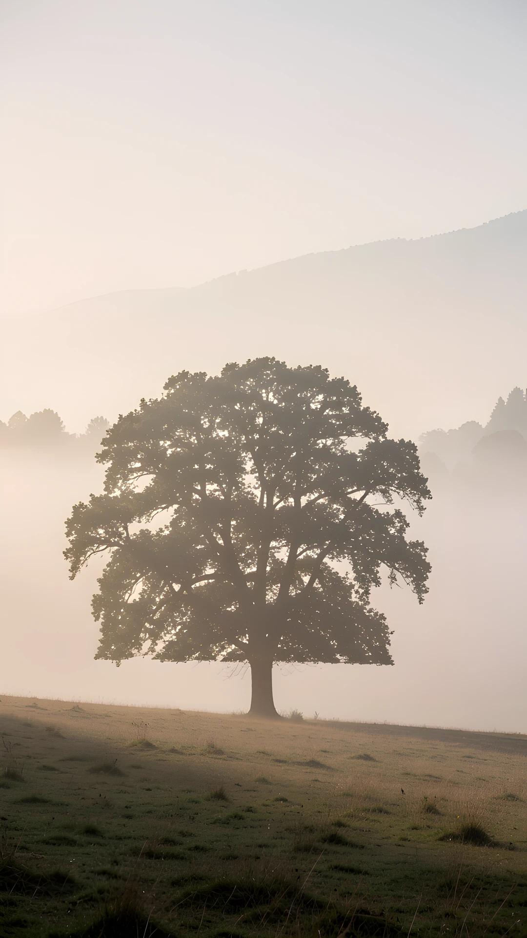 Morning Misty Hill