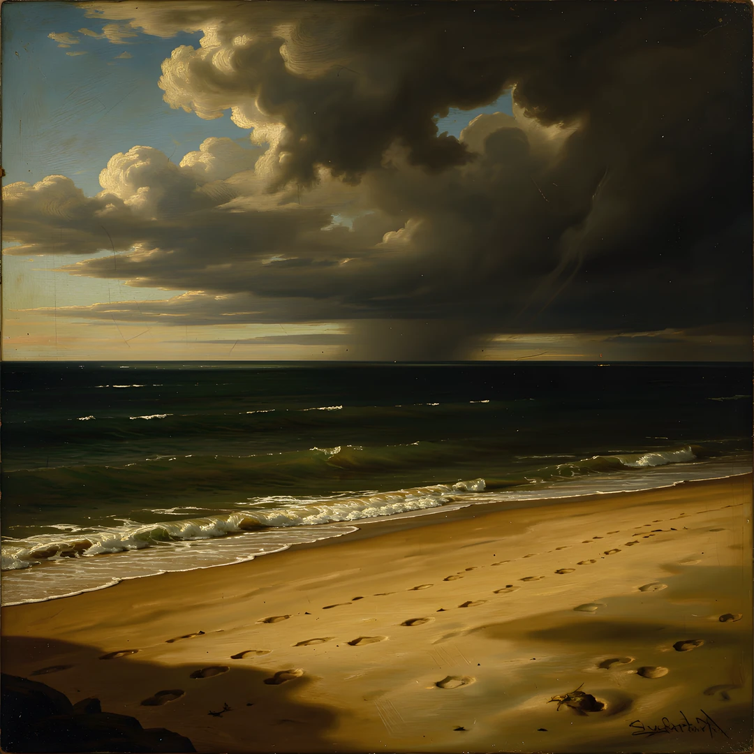 Stormy Ocean Horizon