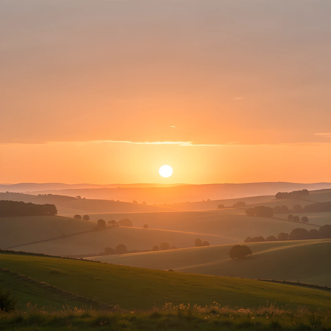 Rustic Countryside Dawn