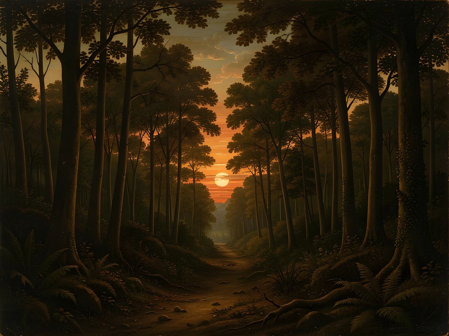 Dark Forest Moonlit