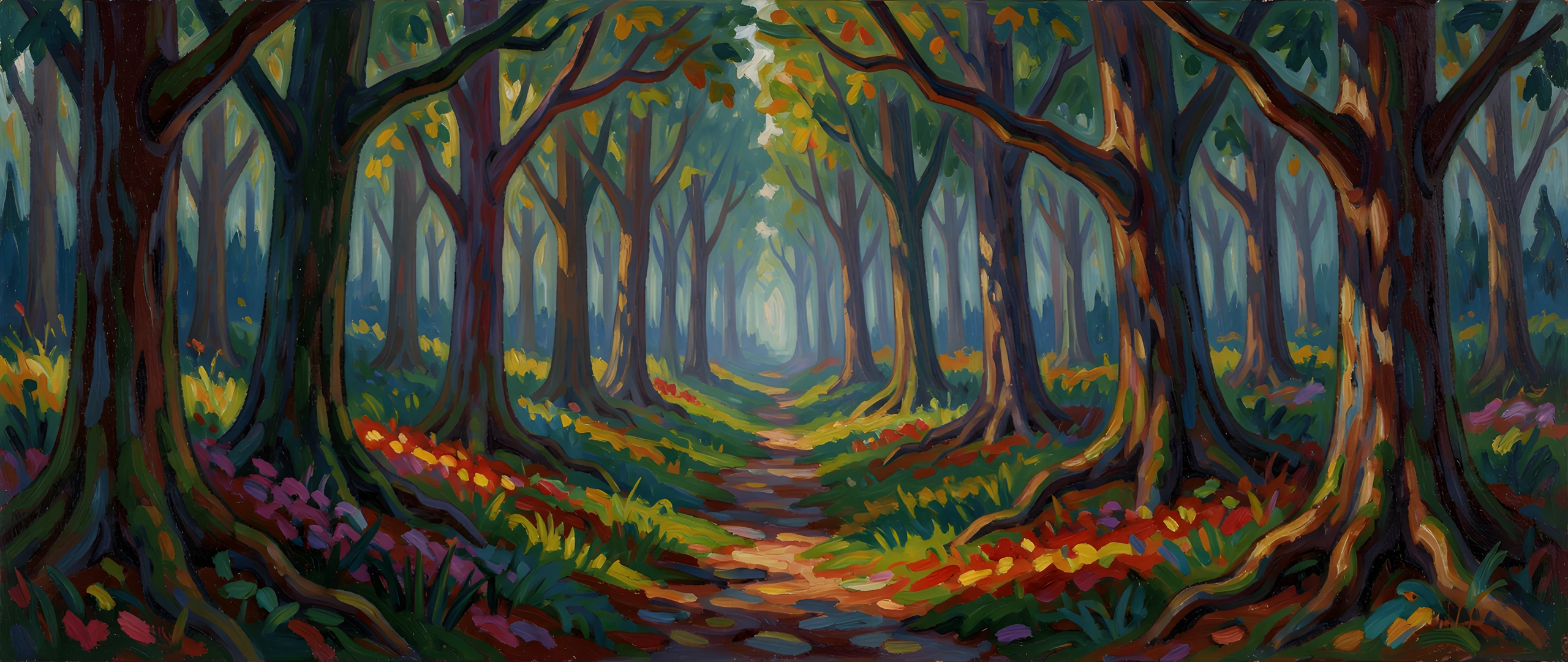 Impressionist Night Scene
