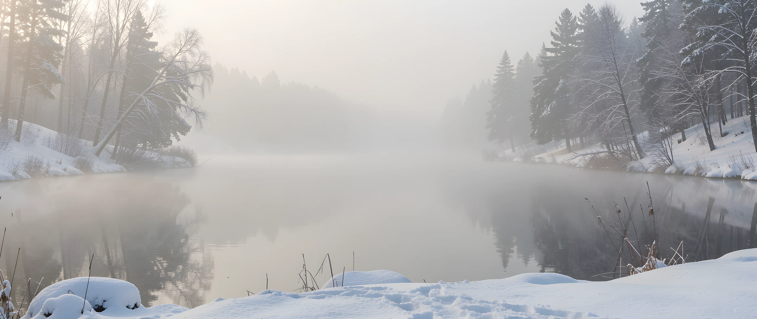 Frozen Lake Silence