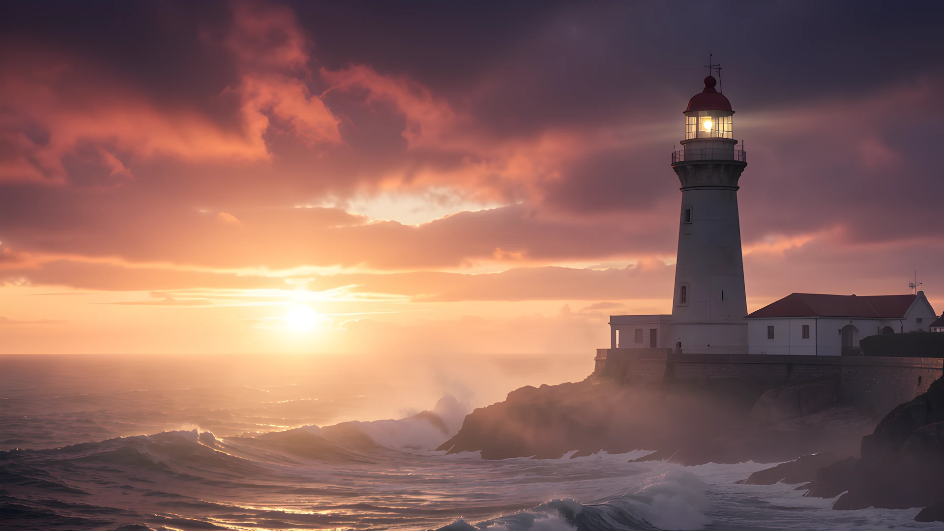 Coastal Storm Sunset