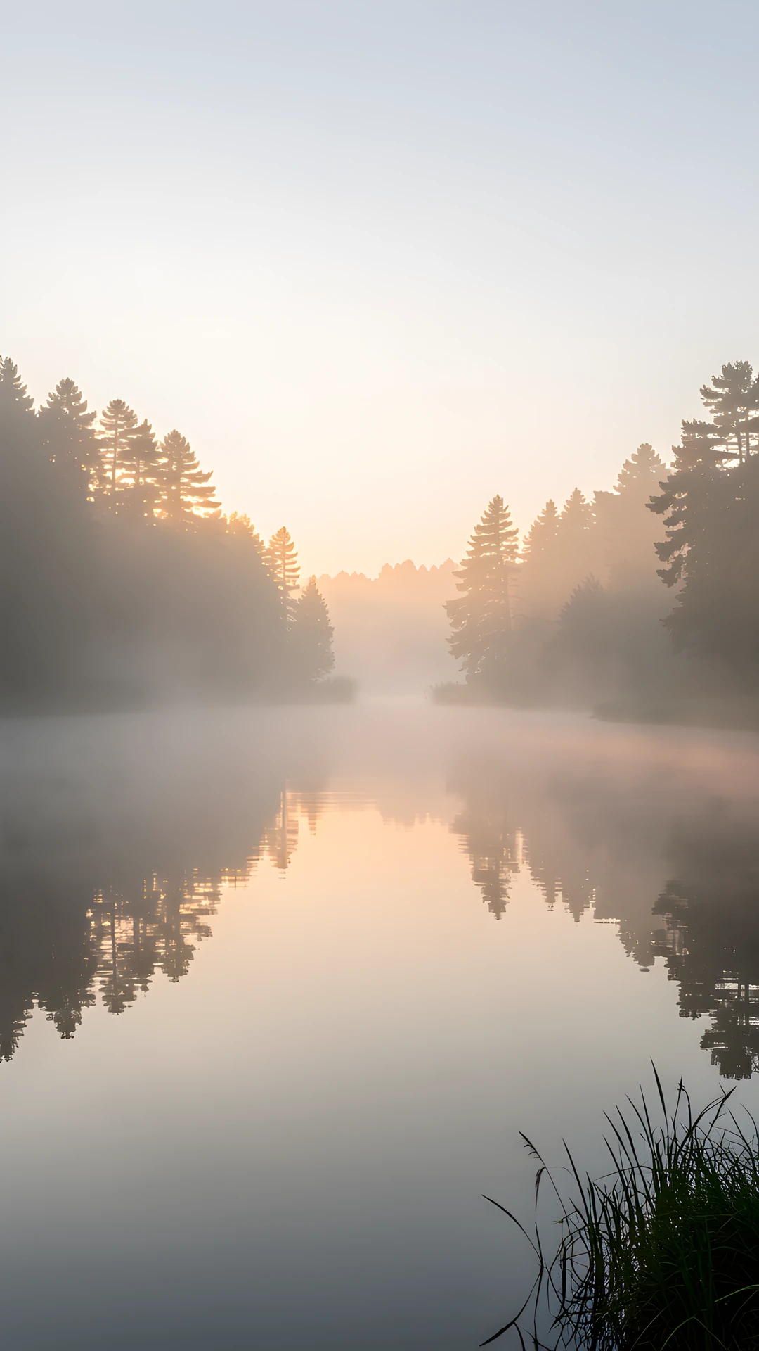 Misty Lake Dawn