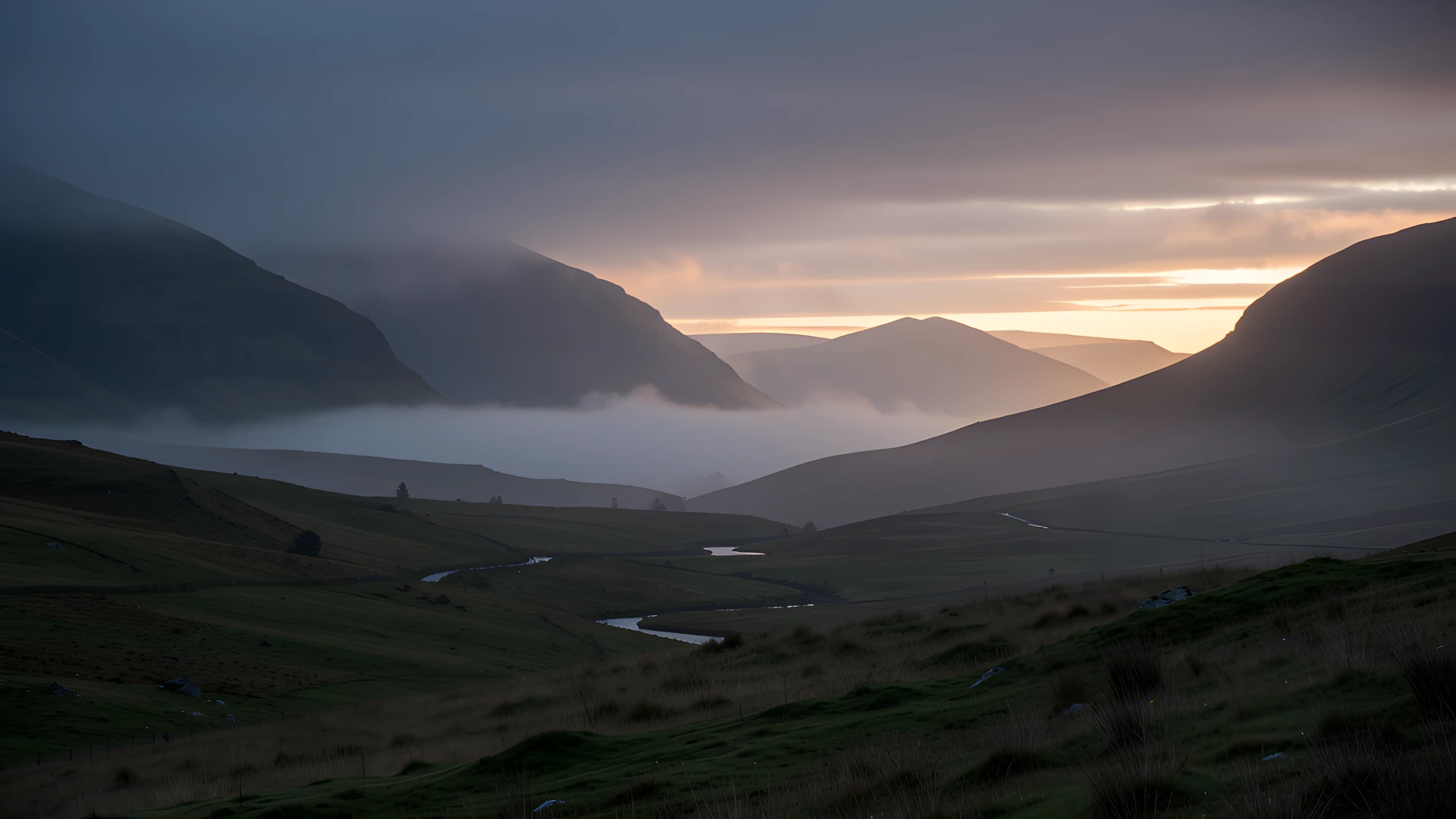 Misty Scottish Dawn
