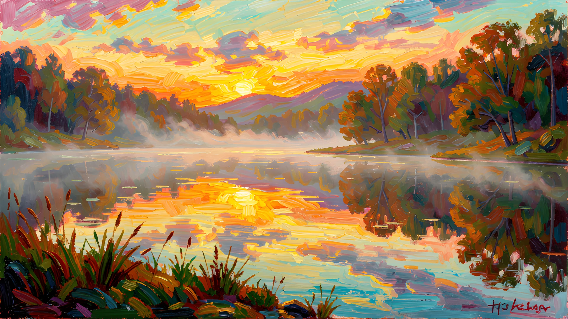 Vibrant Waterfall Falls