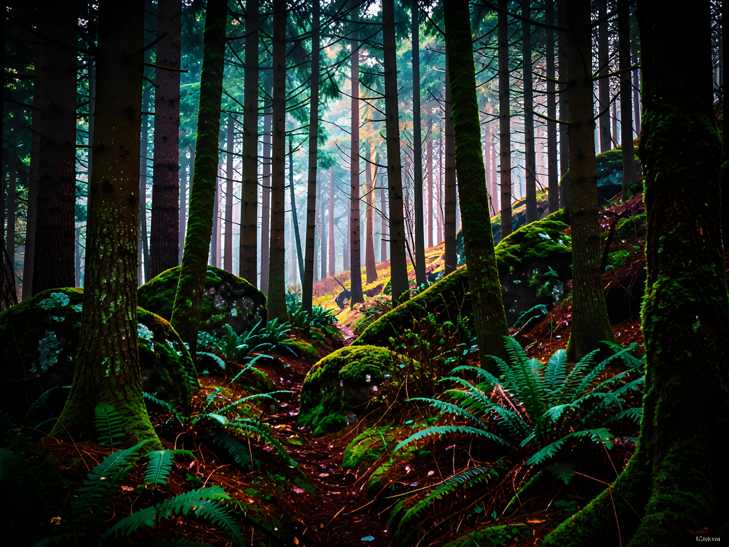 Dark Forest Night