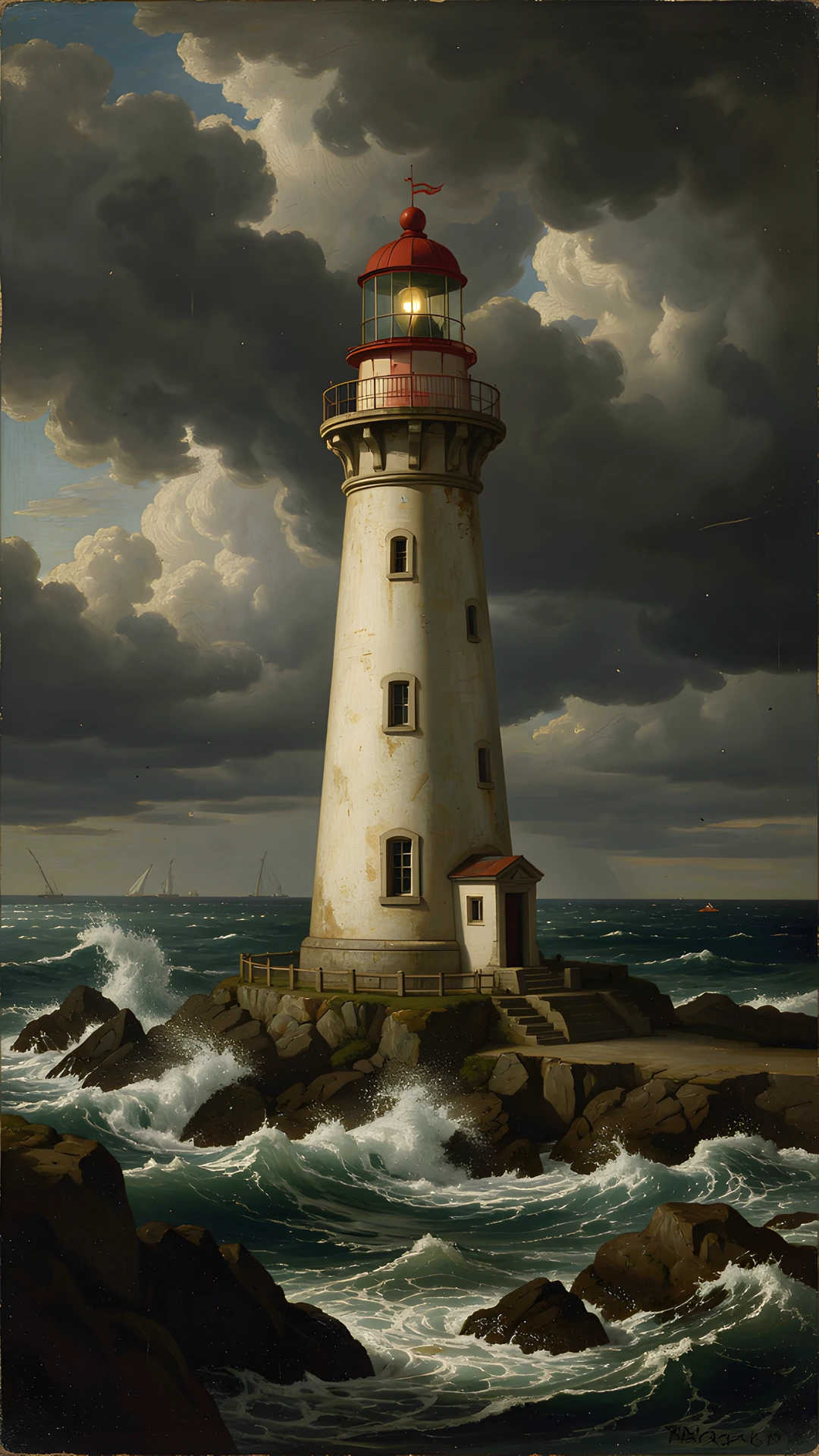 Stormy Ocean Night
