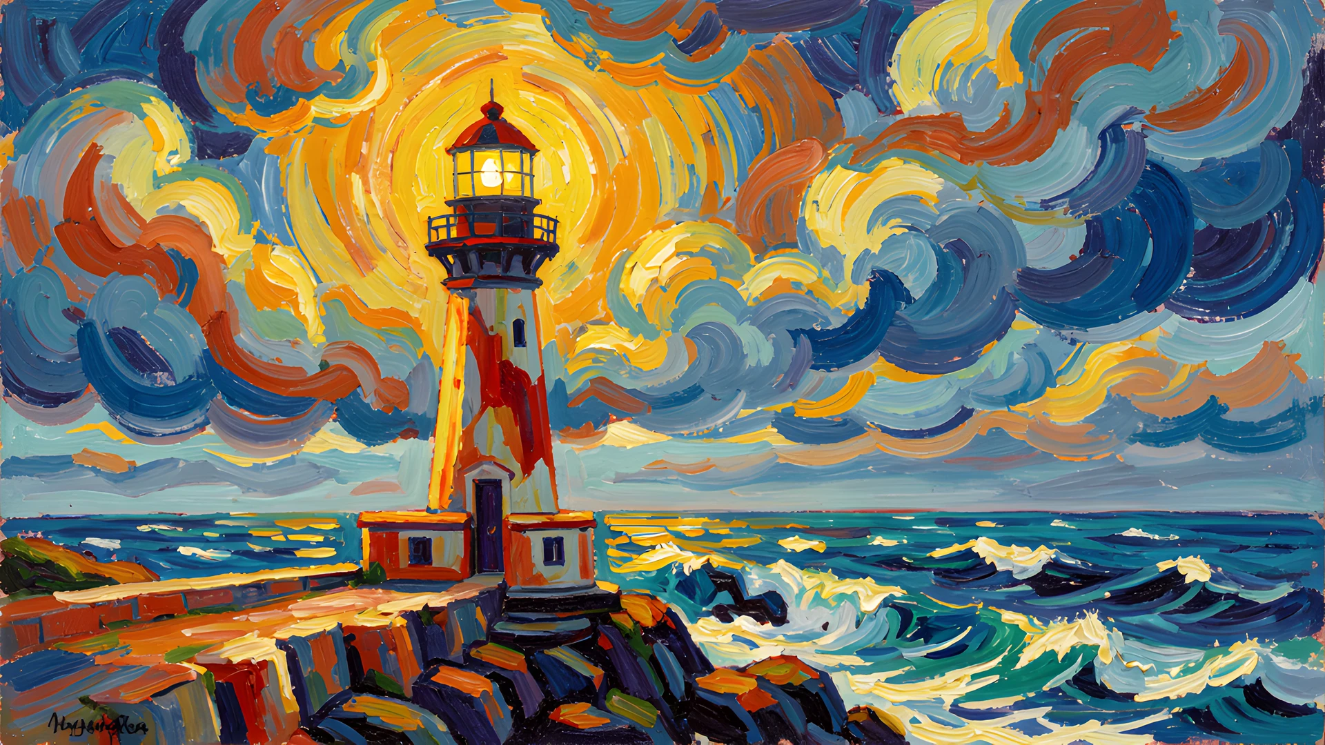Impressionist Lighthouse