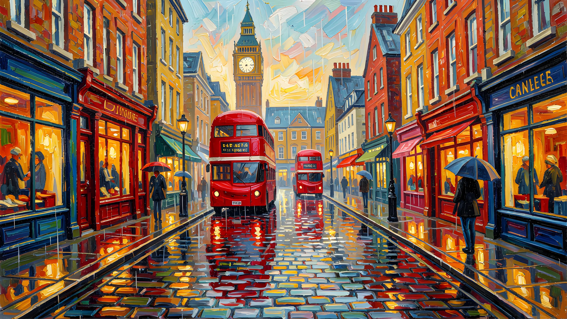 Impressionist London Street