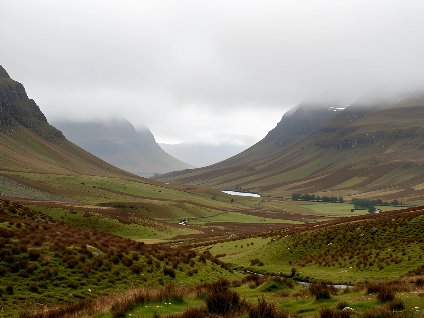 Misty Scottish Highlands