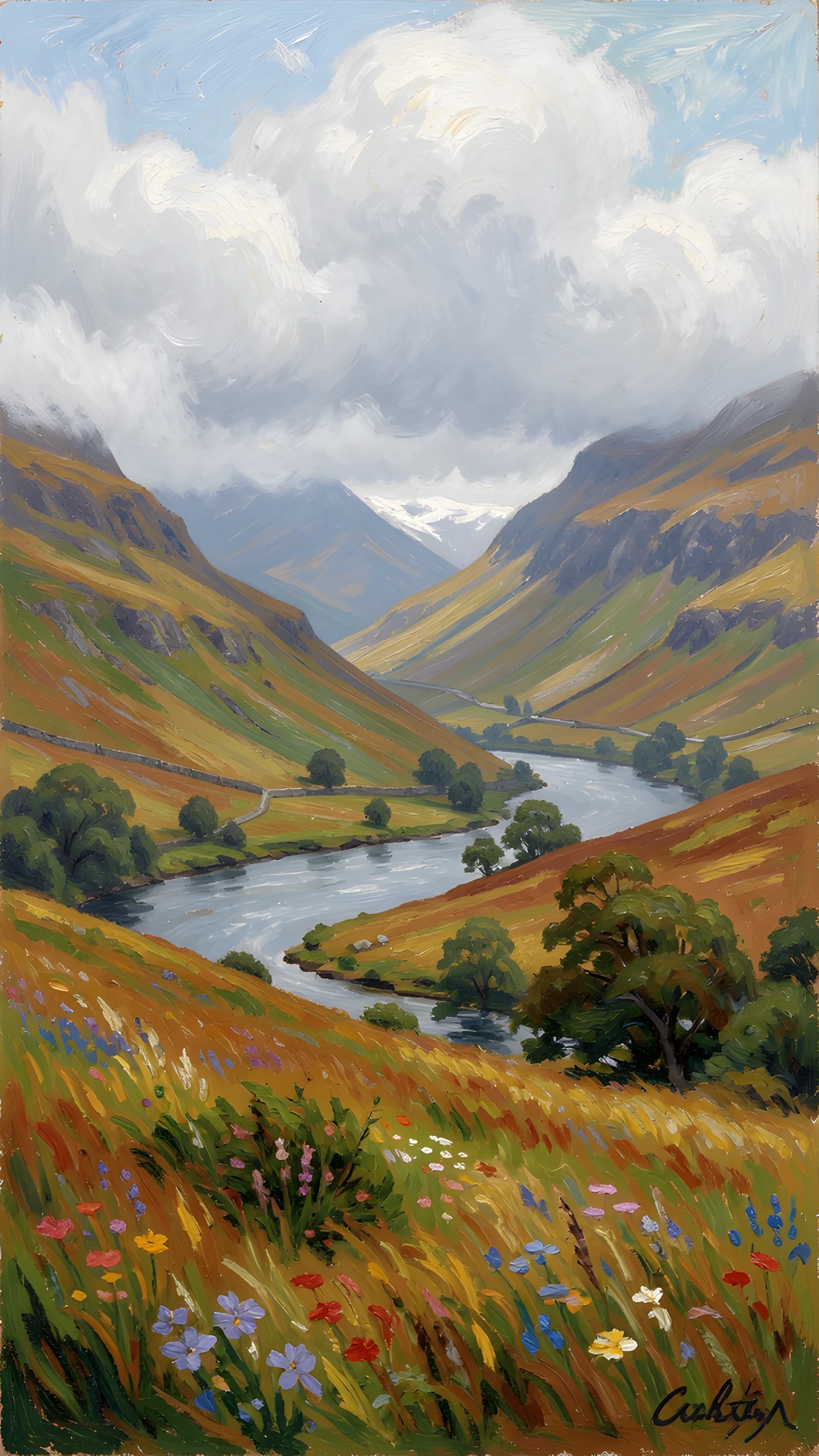 Misty Scottish Moor