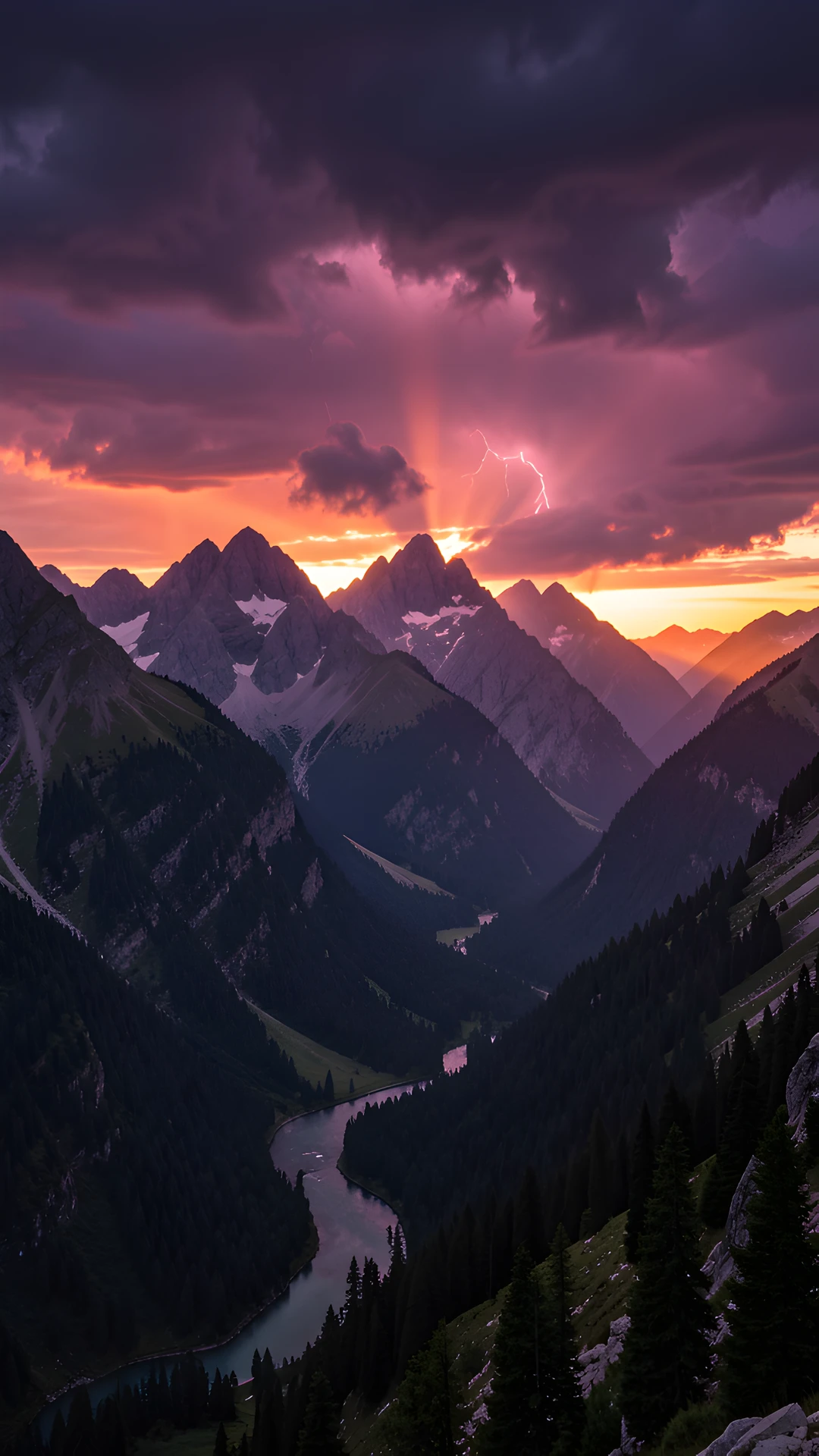 Snowy Mountain Peak