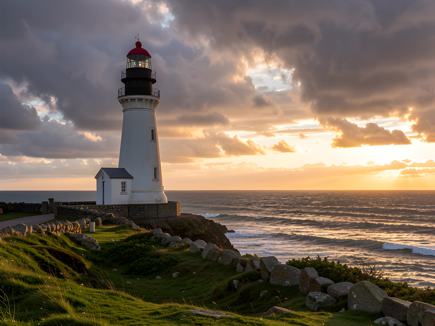 Coastal Lighthouse Scene