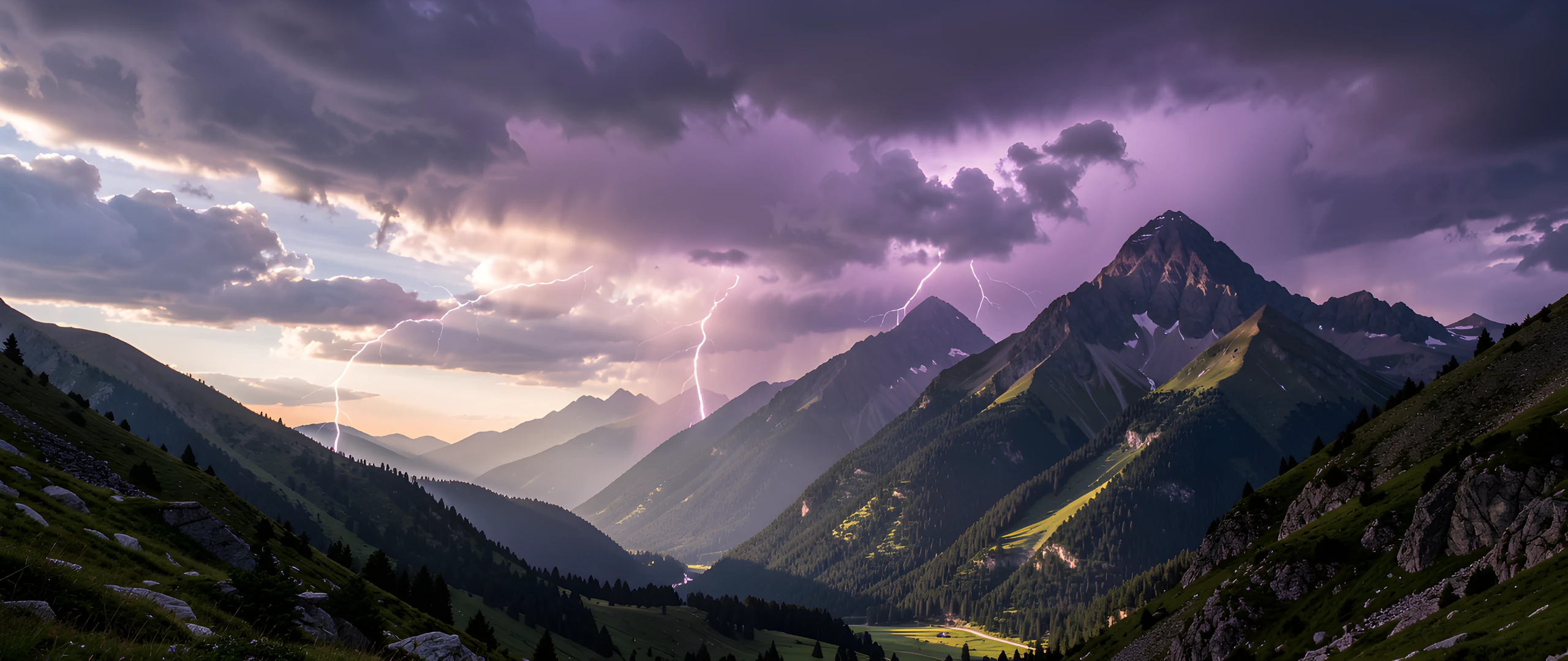 Stormy Mountain Sky