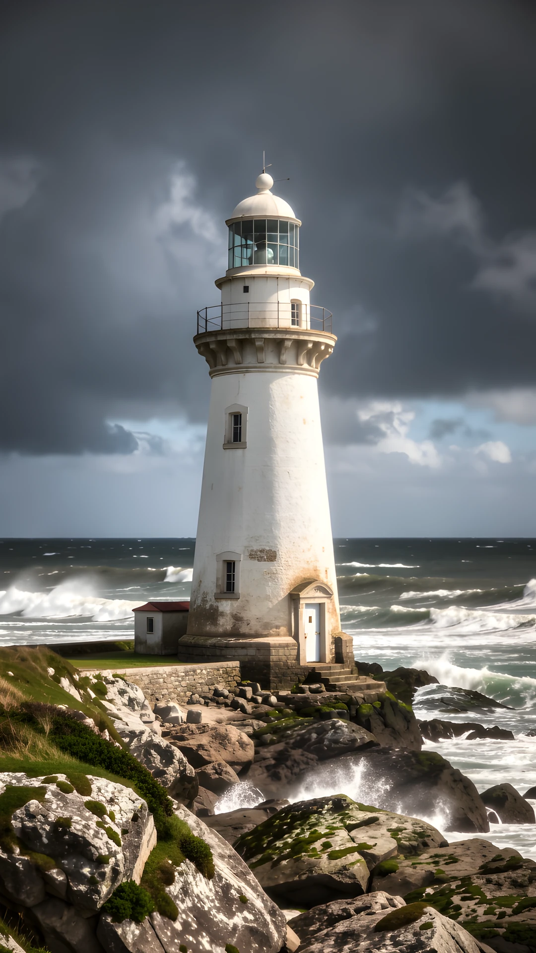 Stormy Ocean Lighthouse