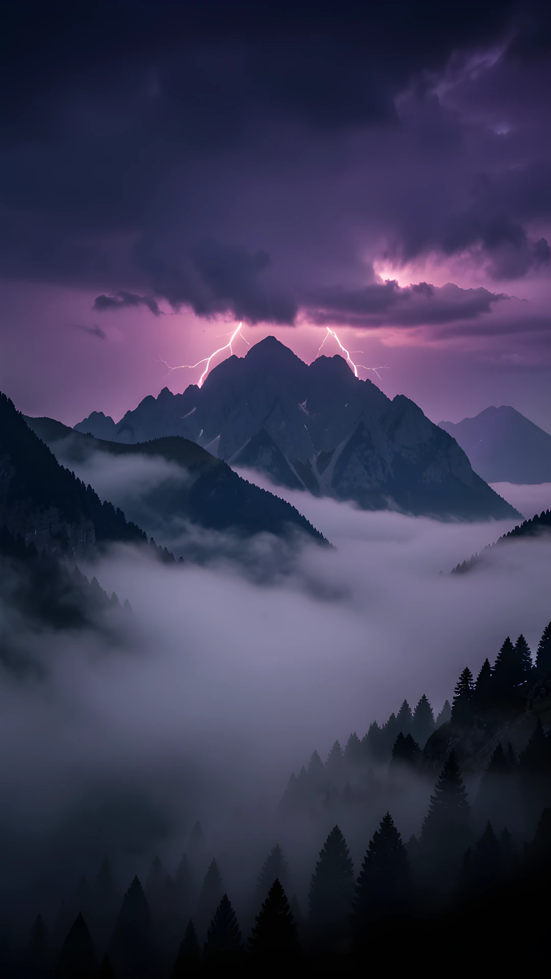 Misty Mountain Peaks