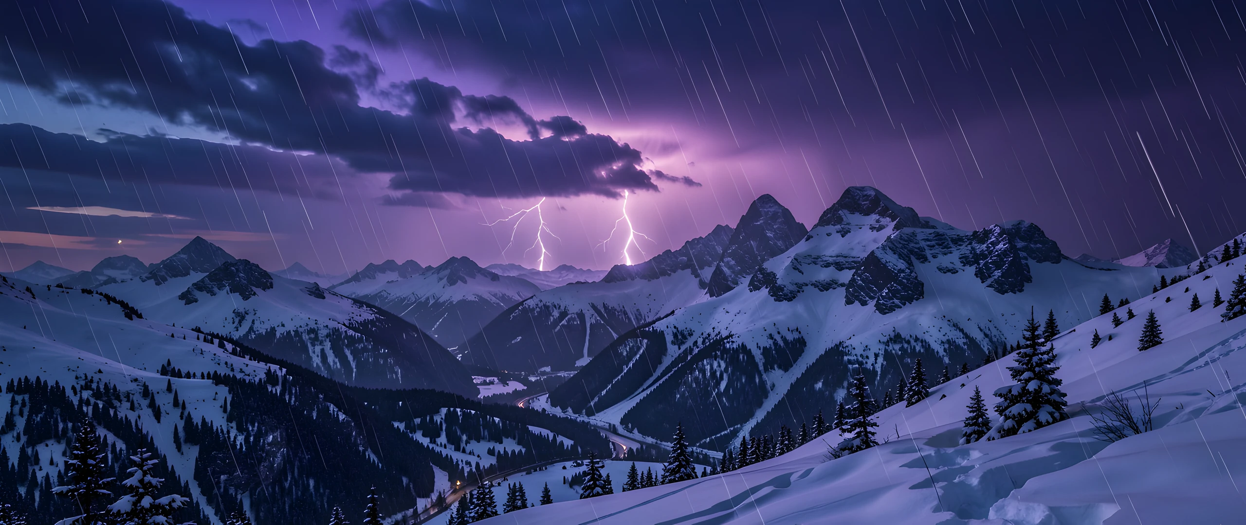 Frozen Mountain Night