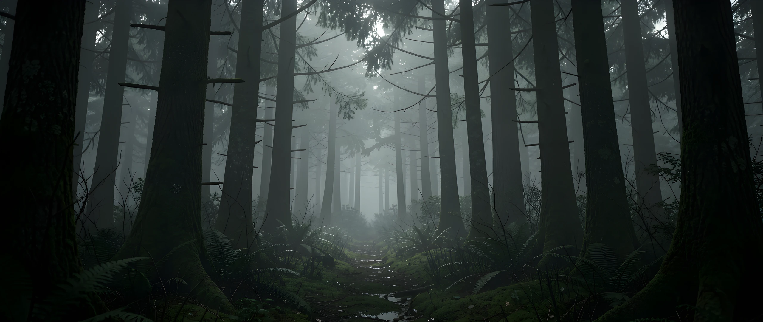 Misty Shadow Forest