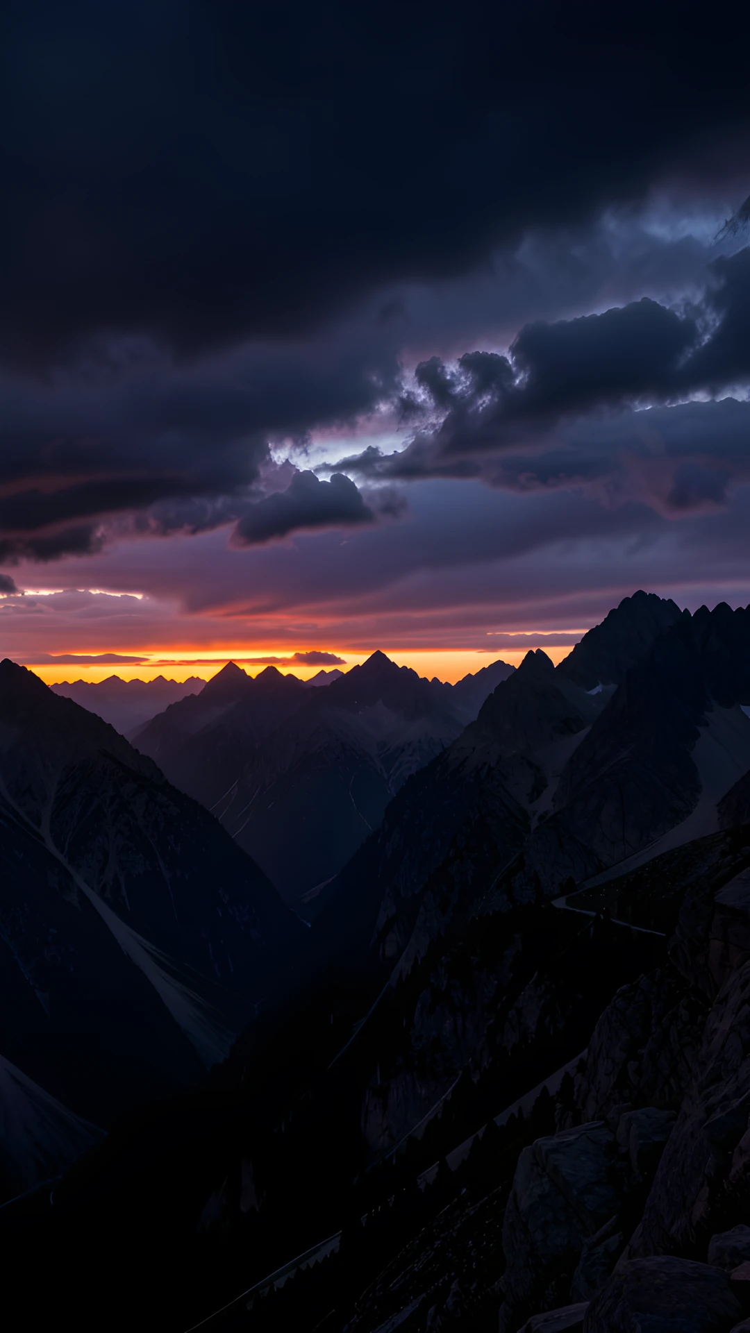 Dark Stormy Peaks