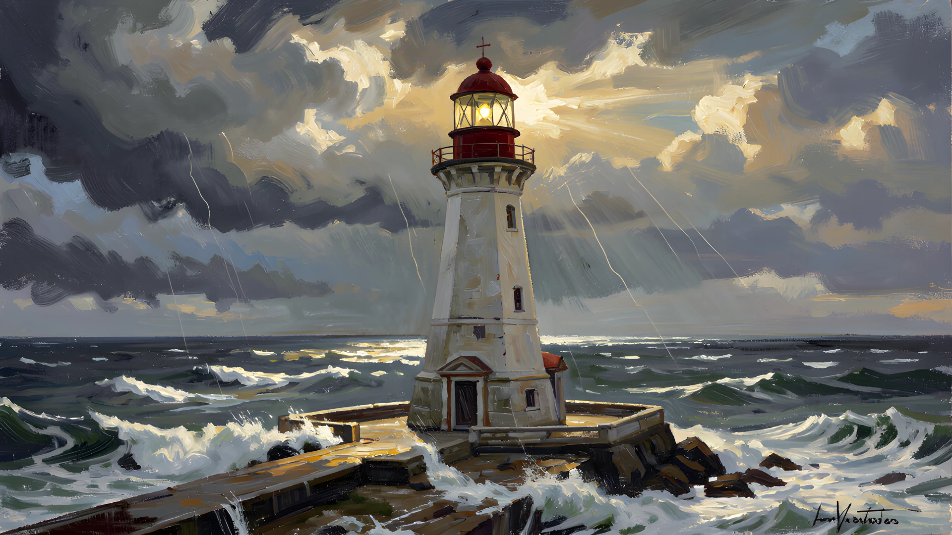 Turbulent Ocean Light