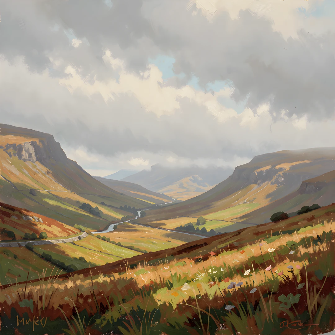 Misty Scottish Moor