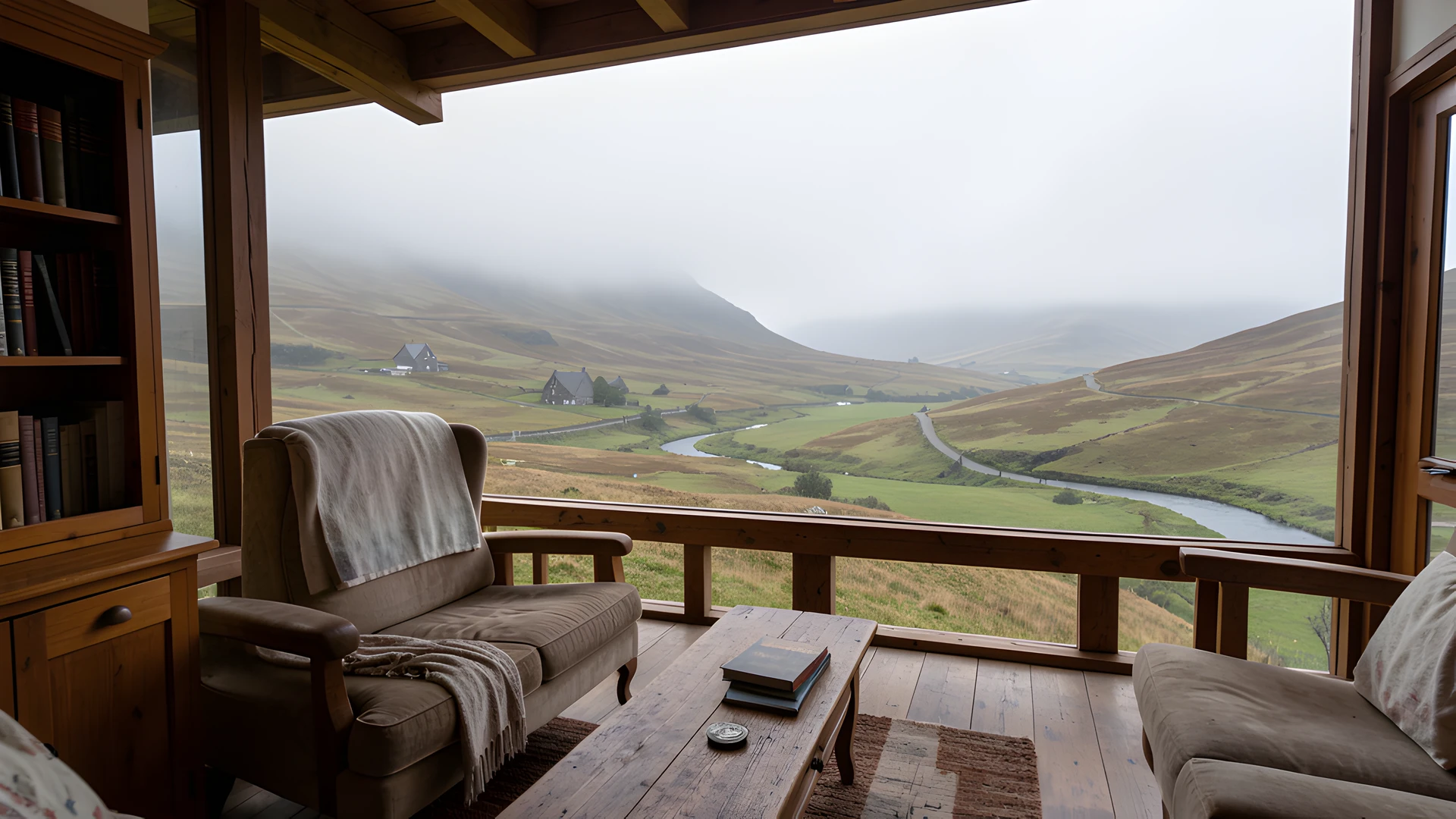 Misty Scottish Highlands