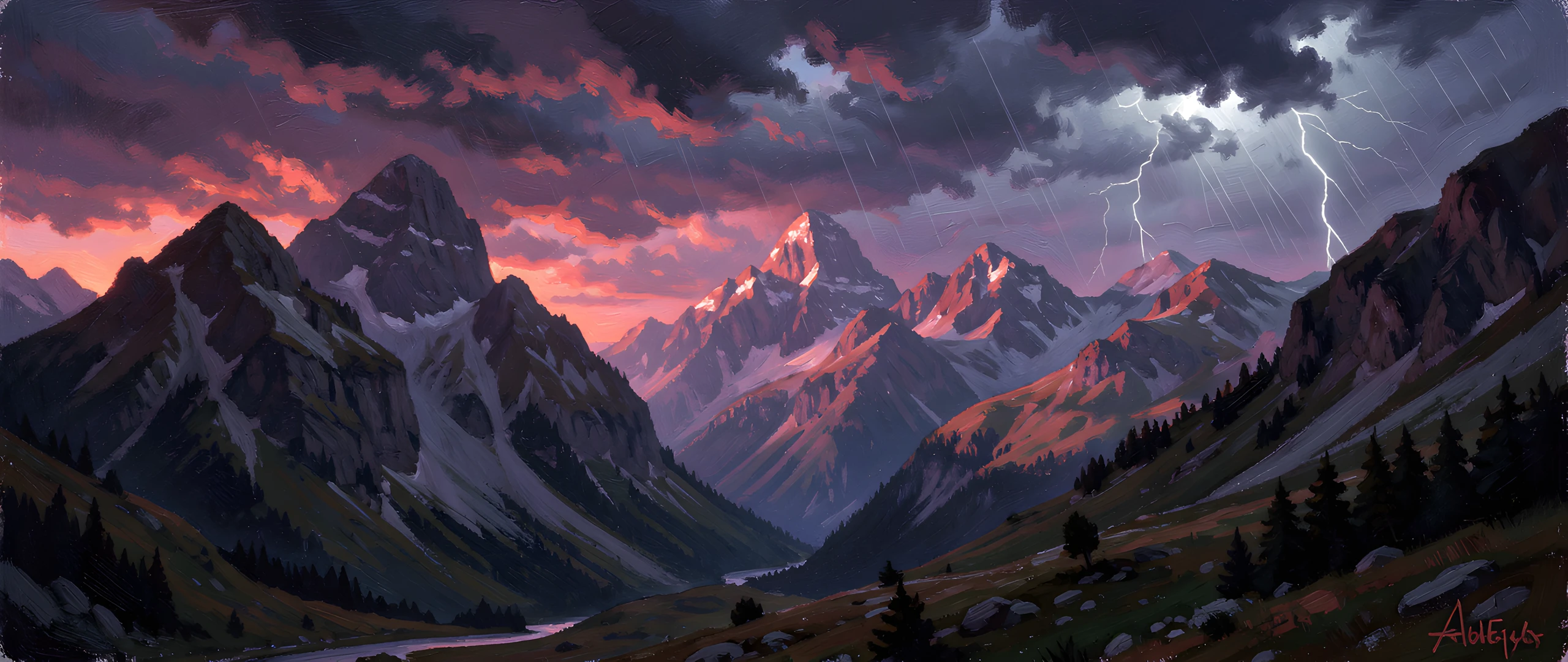 Twilight Forest Scene