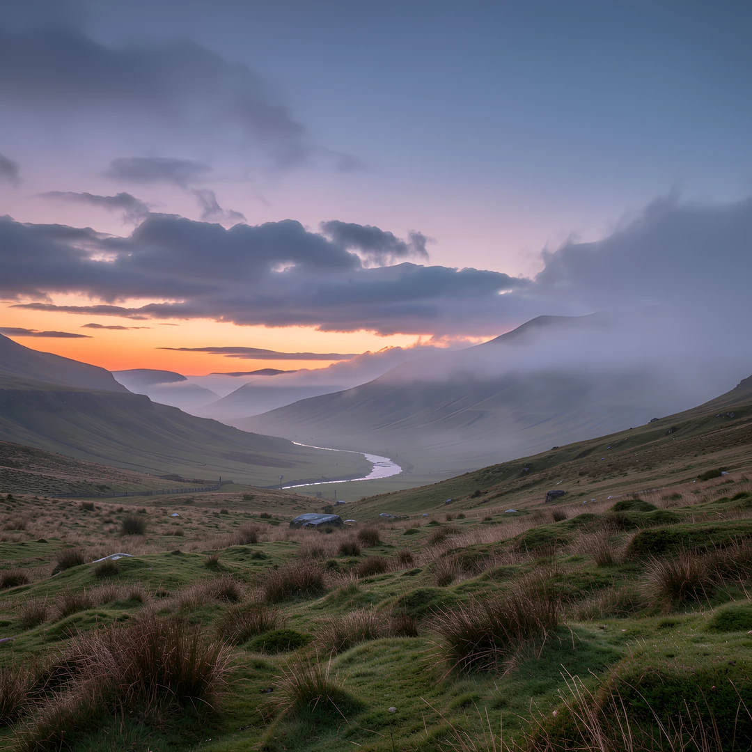 Misty Highland Sky