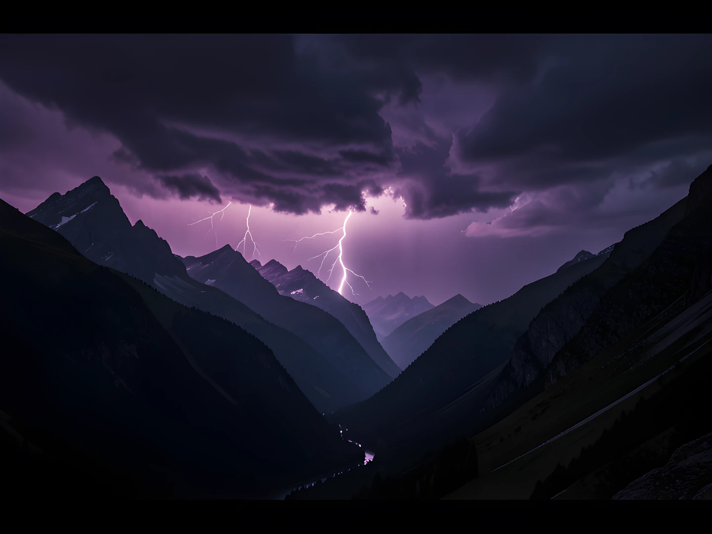 Stormy Mountain Twilight