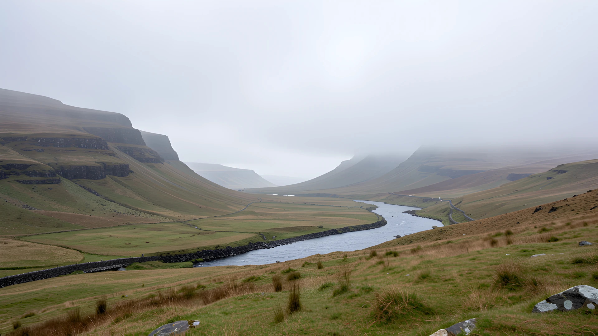 Foggy Morning Landscape