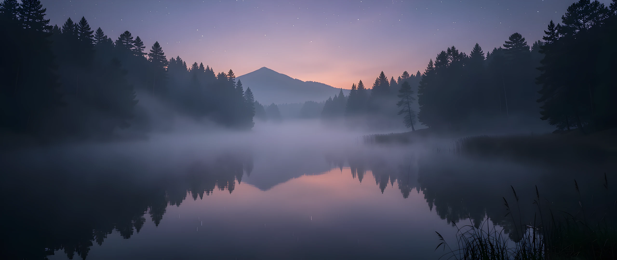 Misty Lake Dawn