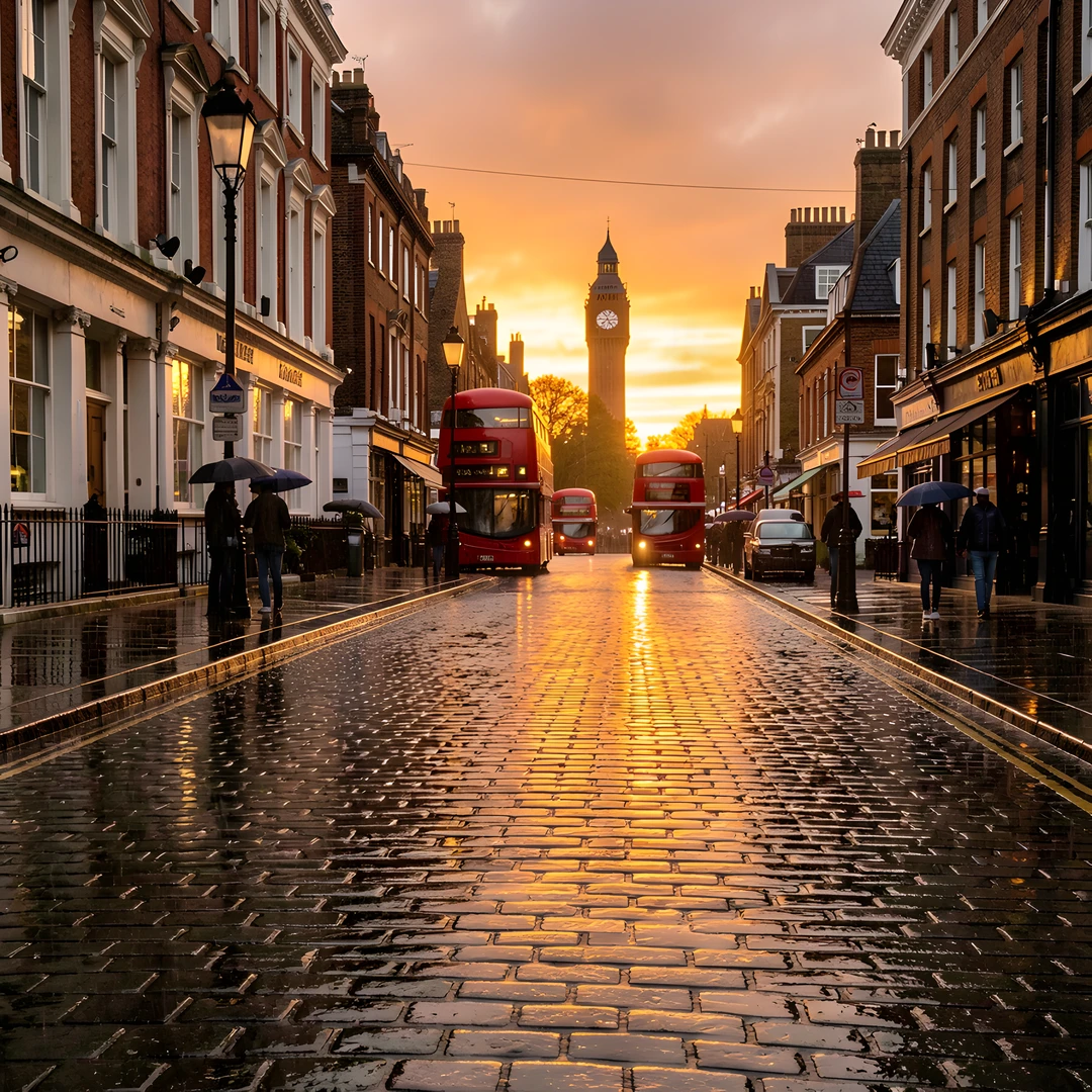 London Morning Glow